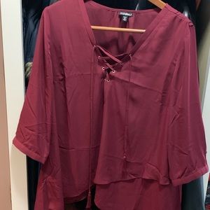 Plus Size Ruffled Blouse